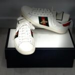 Gucci Sneakers Ace pelle bianca n.43.5