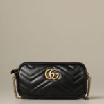 gucci 598596 tracolla marmont matelòasse pelle nera