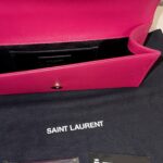 Saint Laurent Kate Pochette Monogram Fucscia