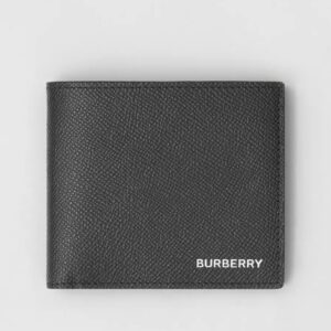 Burberry 80146531 Portafoglio a libro internazionale in pelle a grana