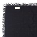 Gucci Sciarpa Black New 387563 Wool Silk Gg Guccissima Scarf