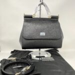 Dolce & Gabbana Sicily media pelle Nera