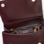 Dolce & Gabbana Sicily medium in pelle bordeaux