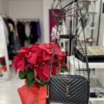 SAINT LAURENT LOU CAMERA BAG IN BLACK LEATHER