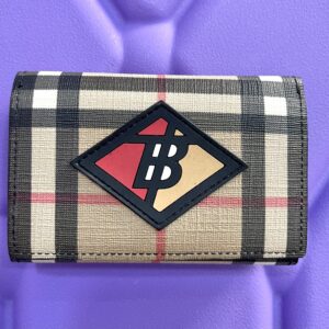Burberry portafoglio compatto Vintage chek