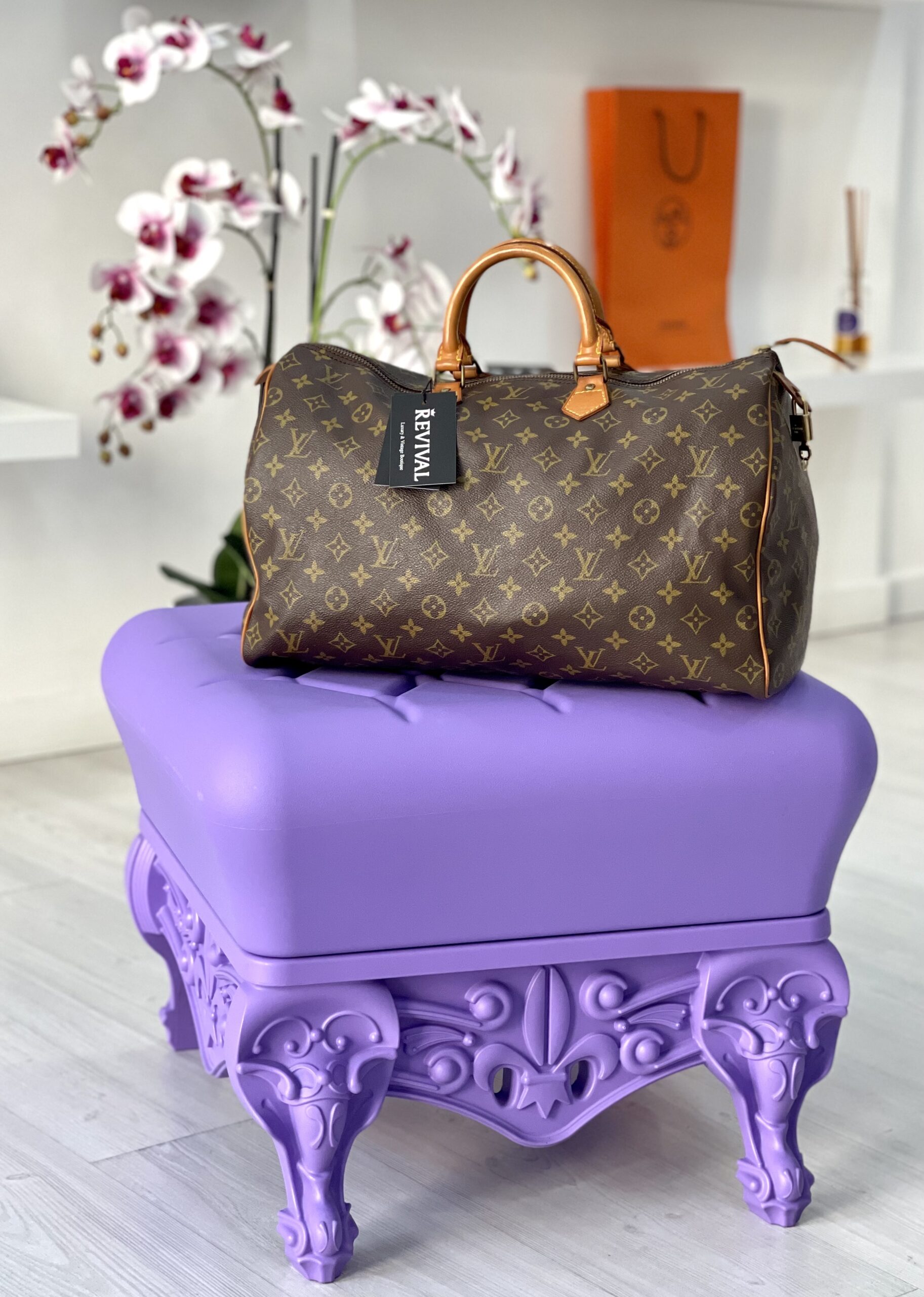 Louis Vuitton borsa bauletto Speedy vintage monogram 40. - La