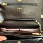  CHANEL WOC BORSA A TRACOLLA WALLET ON CHAIN TIMELESS/CLASSIQUE IN CAVIAR NERA H/W GOLD