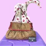 Fendi Zucca hobo bag Beige/Rosso